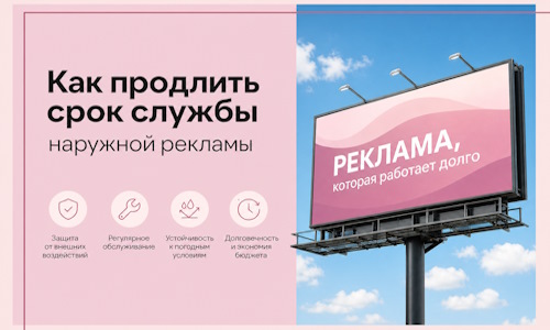 Как продлить срок службы наружной рекламы в Кольчугине