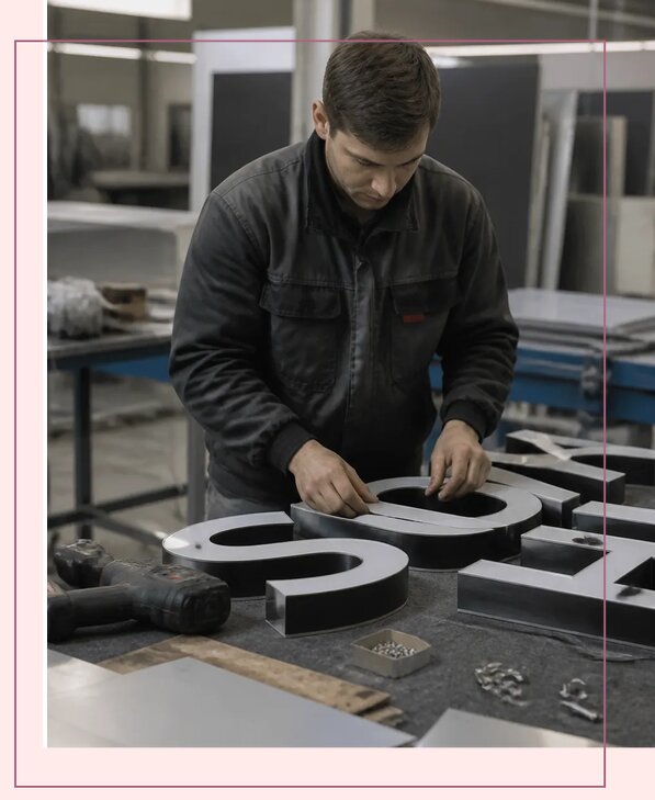 Профессиональное изготовление вывесок для бизнеса в Кольчугине