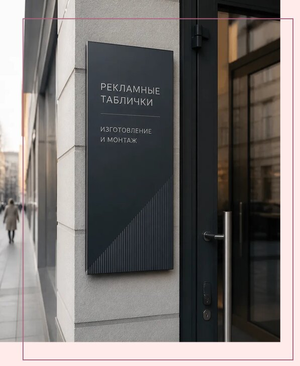 Рекламные таблички в Кольчугине по цене от 4577 р. | Аванза-Кль