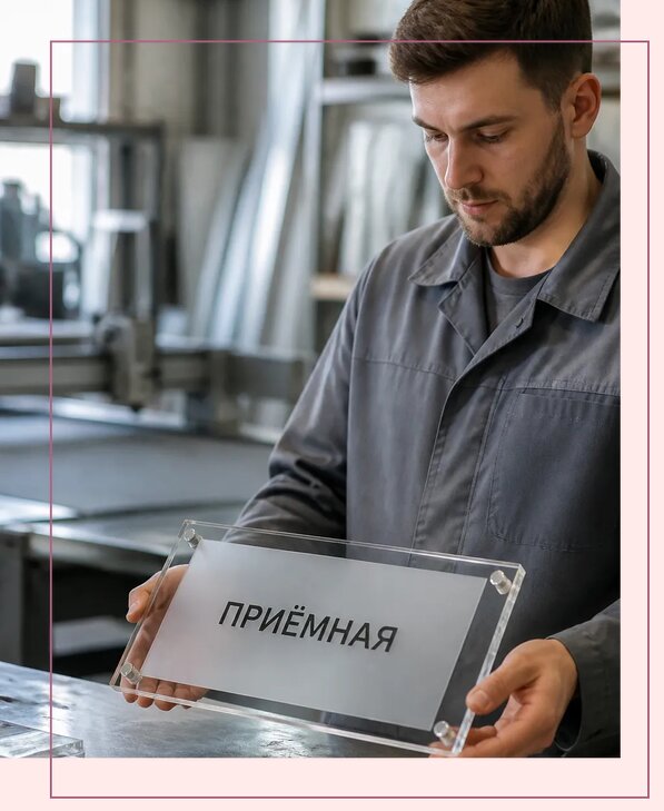Таблички из оргстекла на заказ в Кольчугине от 3967 р. | Аванза-Кль