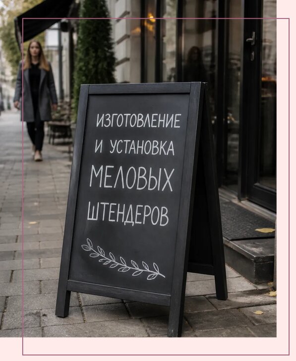 Меловые штендеры в Кольчугине по цене от 6611 р. | Аванза-Кль
